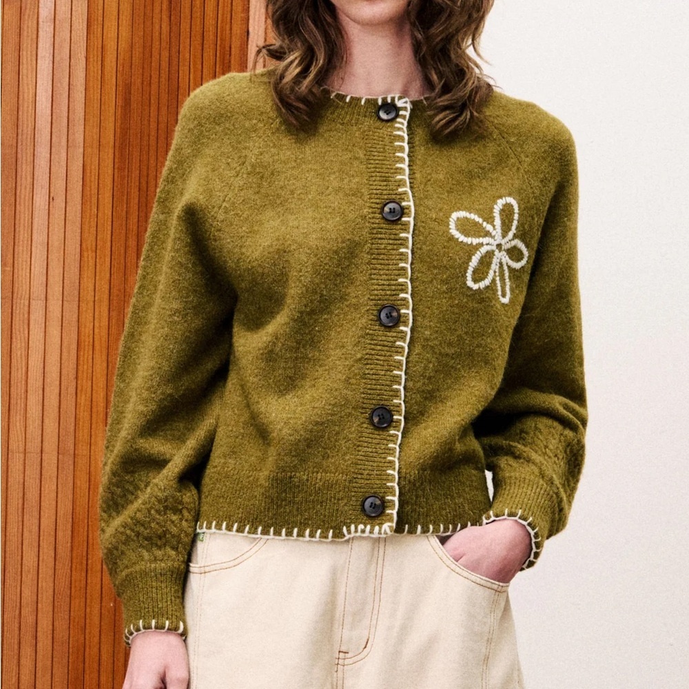 FRNCH • Bergamote Knit Cardigan Sweater